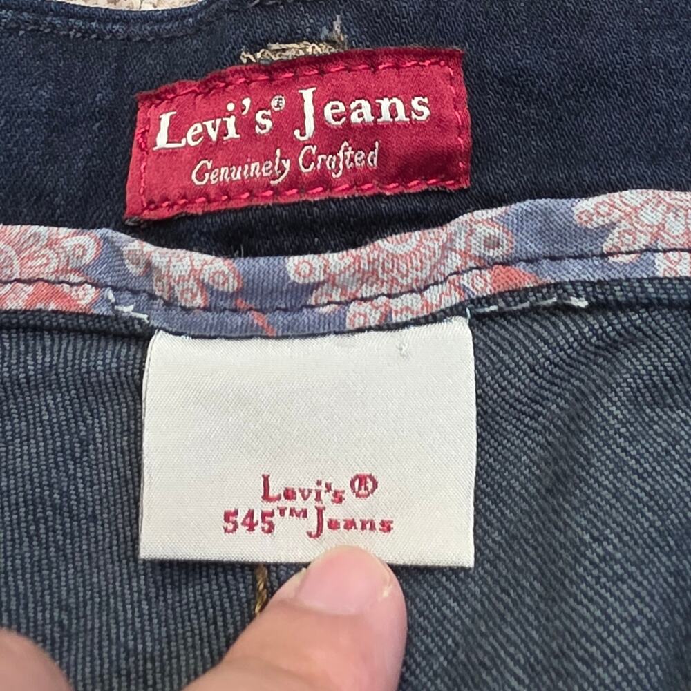Levi's Dark Indigo Flare Jeans - Women's Wide Leg - Picture 4 of 12